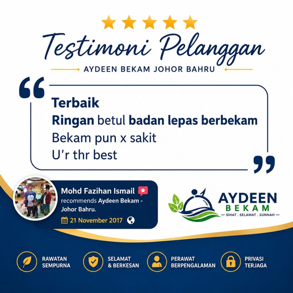 testimoni dan review pelanggan lepas bekam
