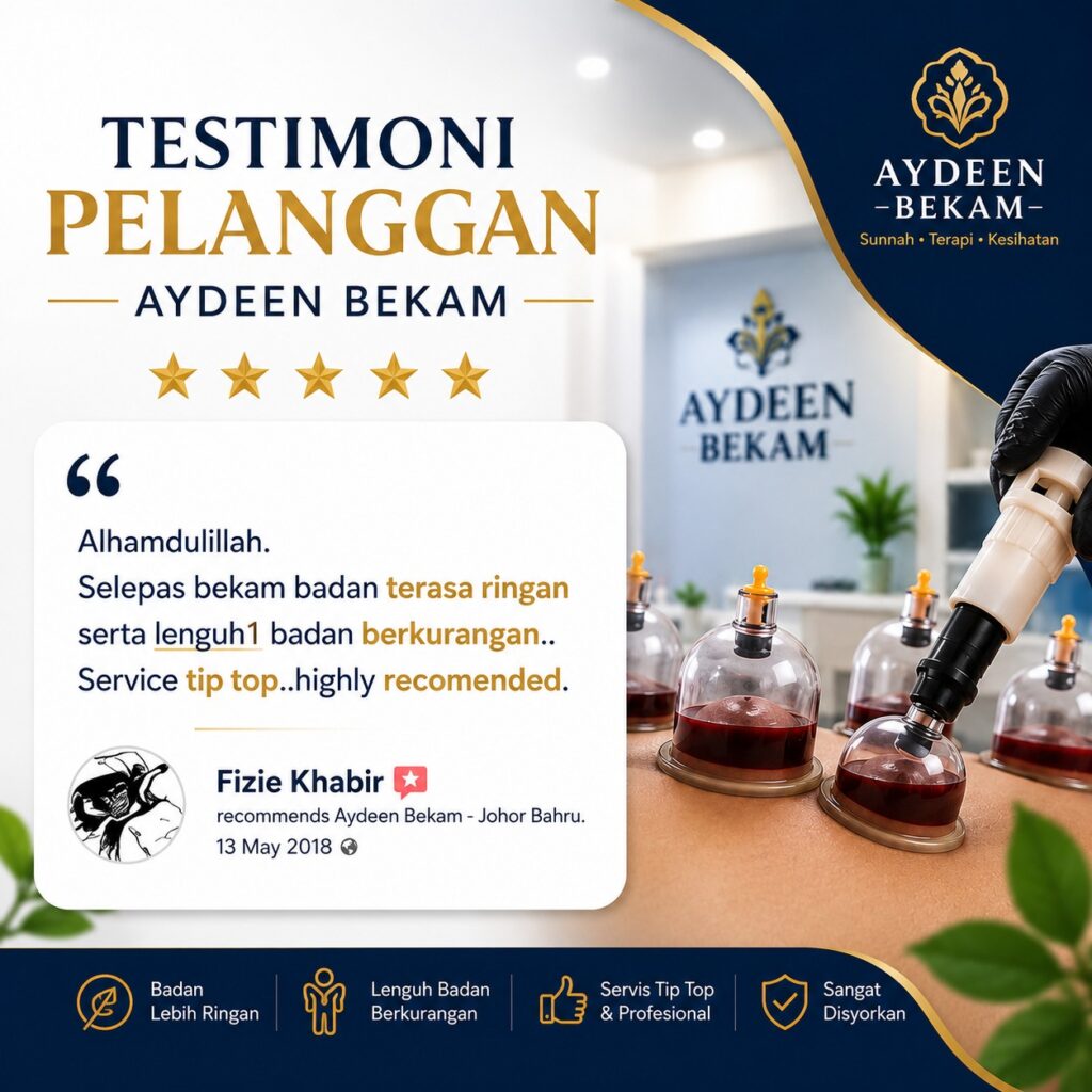 testimoni dan review pelanggan lepas bekam