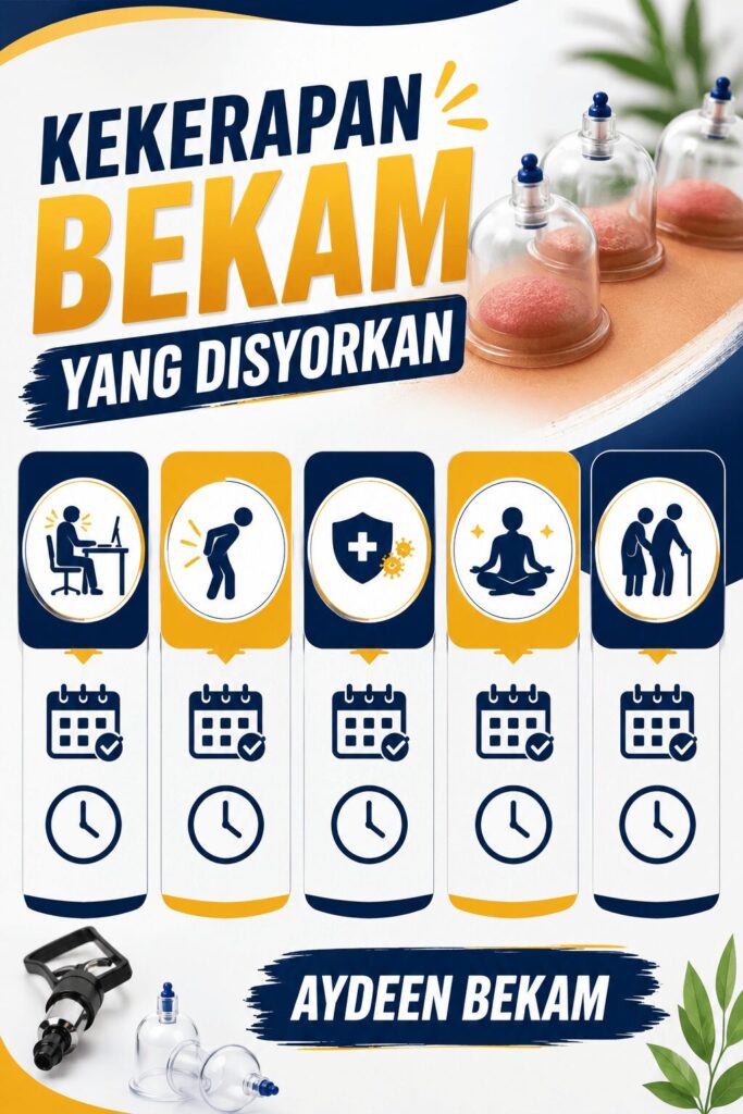 kekerapan bekam yang disyorkan di Aydeen Bekam